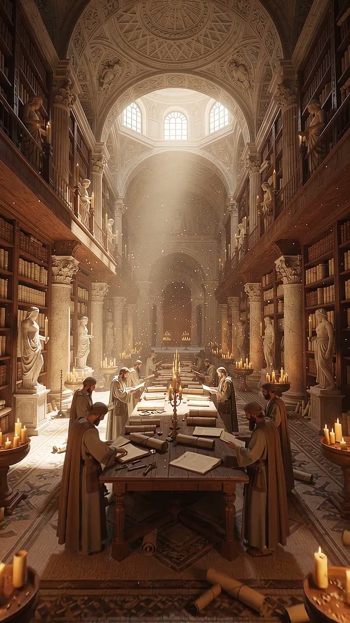 Ancient Wonders Rebuilt: a 15-second 9:16 showcase reel of 3 scenes - Flux 2 Pro stills animated by Gemini Omni Flash 1.1, narrated by OpenAI tts-1-hd, voice Onyx.
